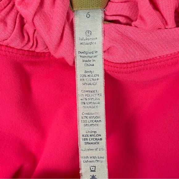 Lululemon Pink Tank Top with Ruched Chest Sz 6 Y Back - Picture 5 of 8